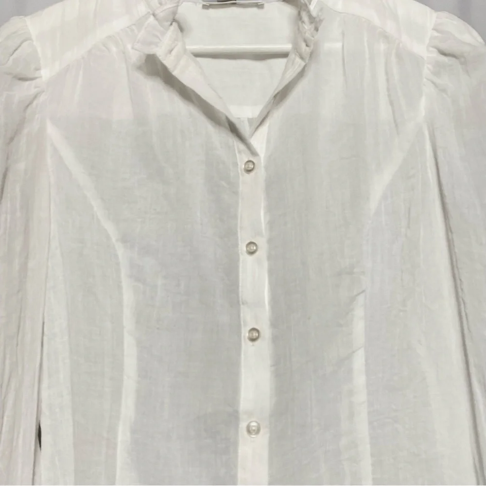 Free the Roses Ruffled High-Neck Blouse • S - Picture 2 of 5